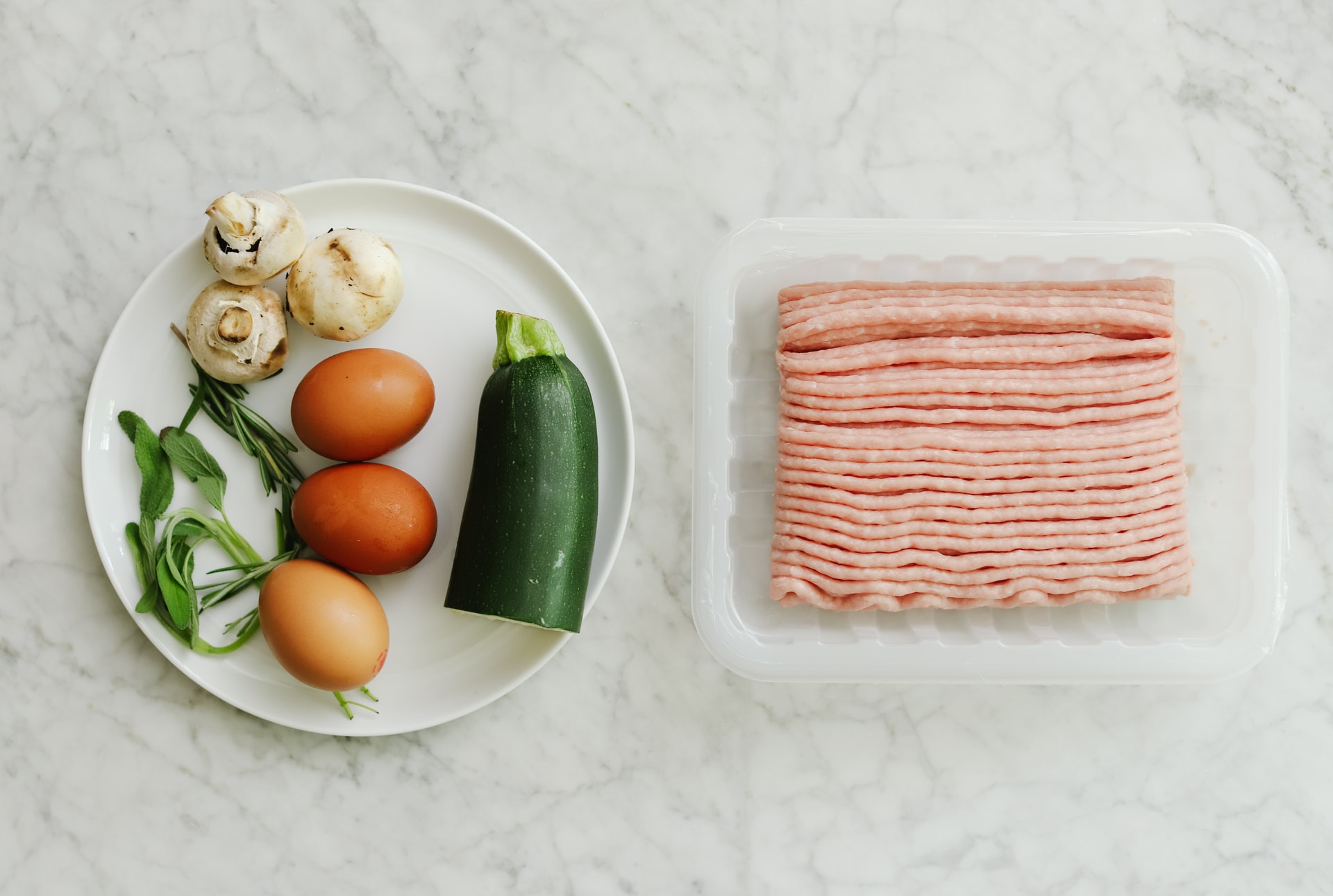 Chris Loves Julia | Flatlay of ingredients for kid-friendly breakfast wraps