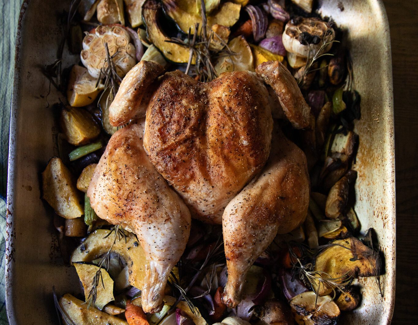 One-Pan Roasted Chicken & Vegetables