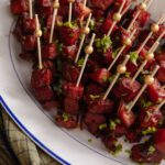 Chris Cooks Candied Ham Skewers