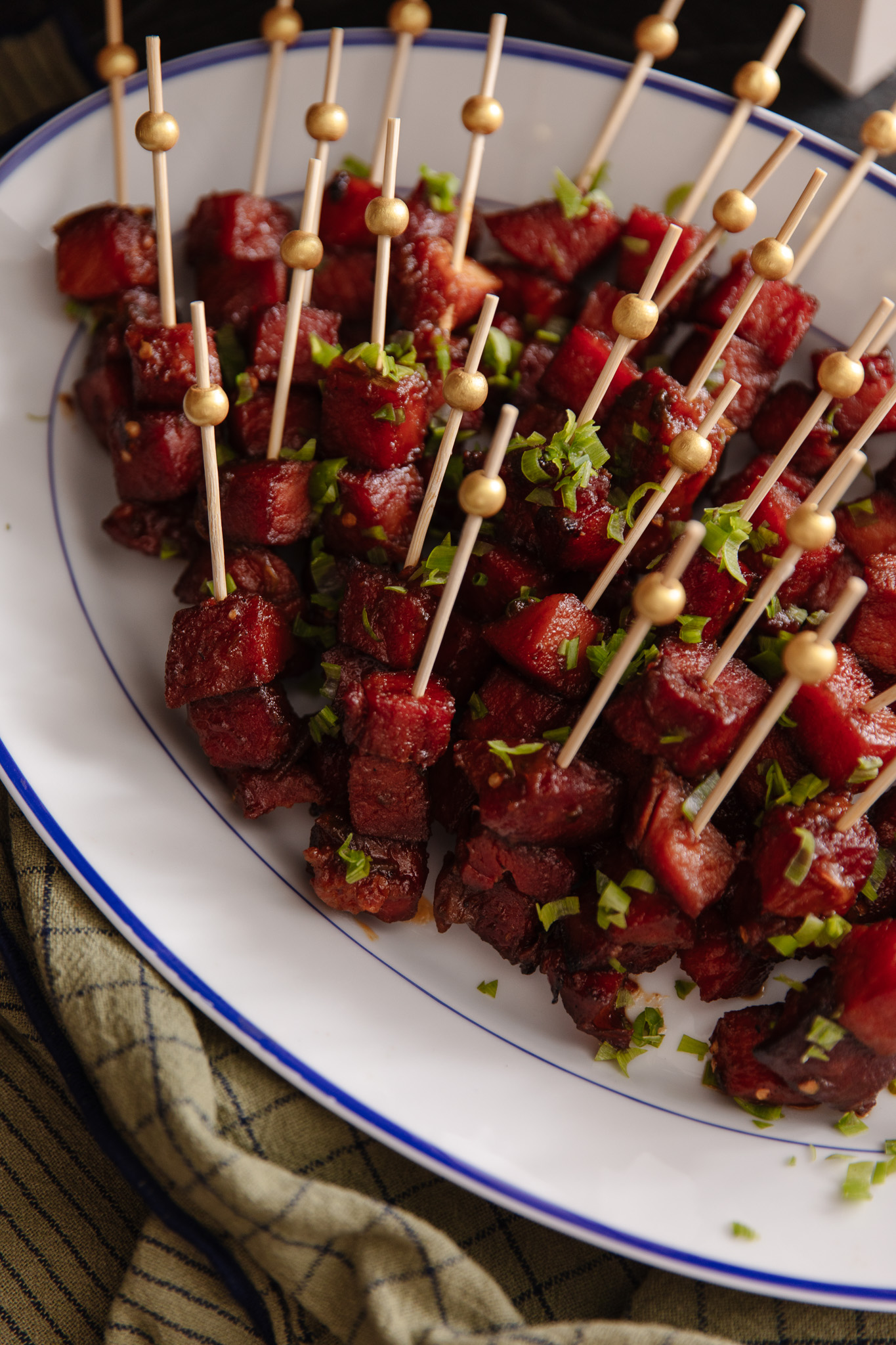 Chris Cooks Candied Ham Skewers