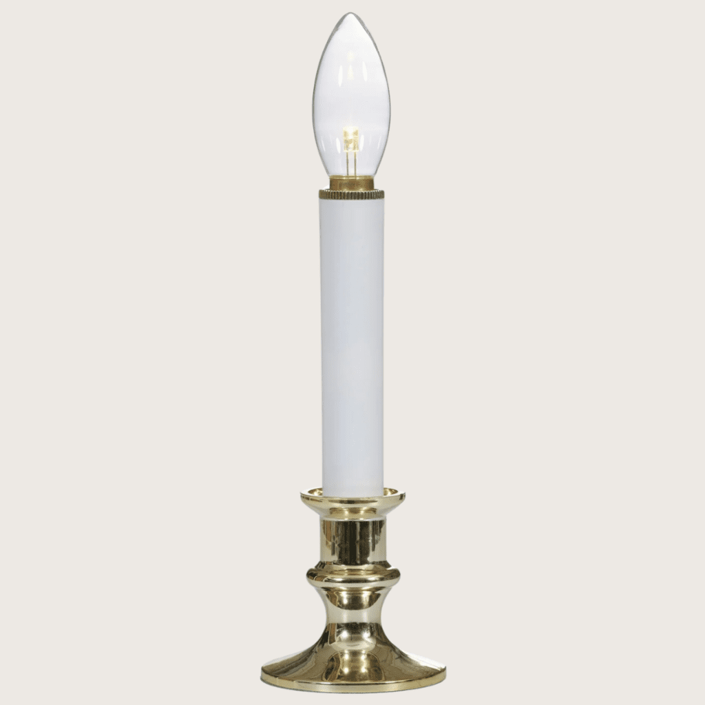 1 window candles with silvery base