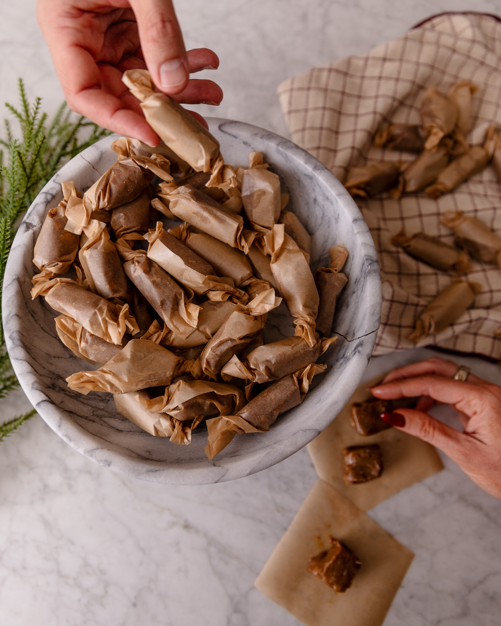 Diary free coconut caramels