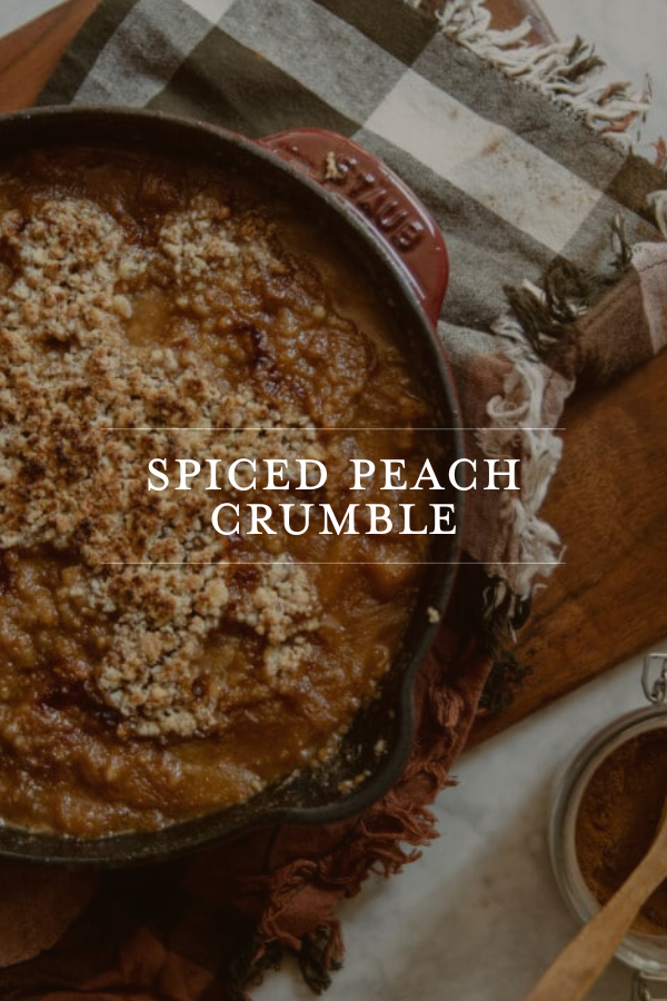 Spiced Peach Crumble