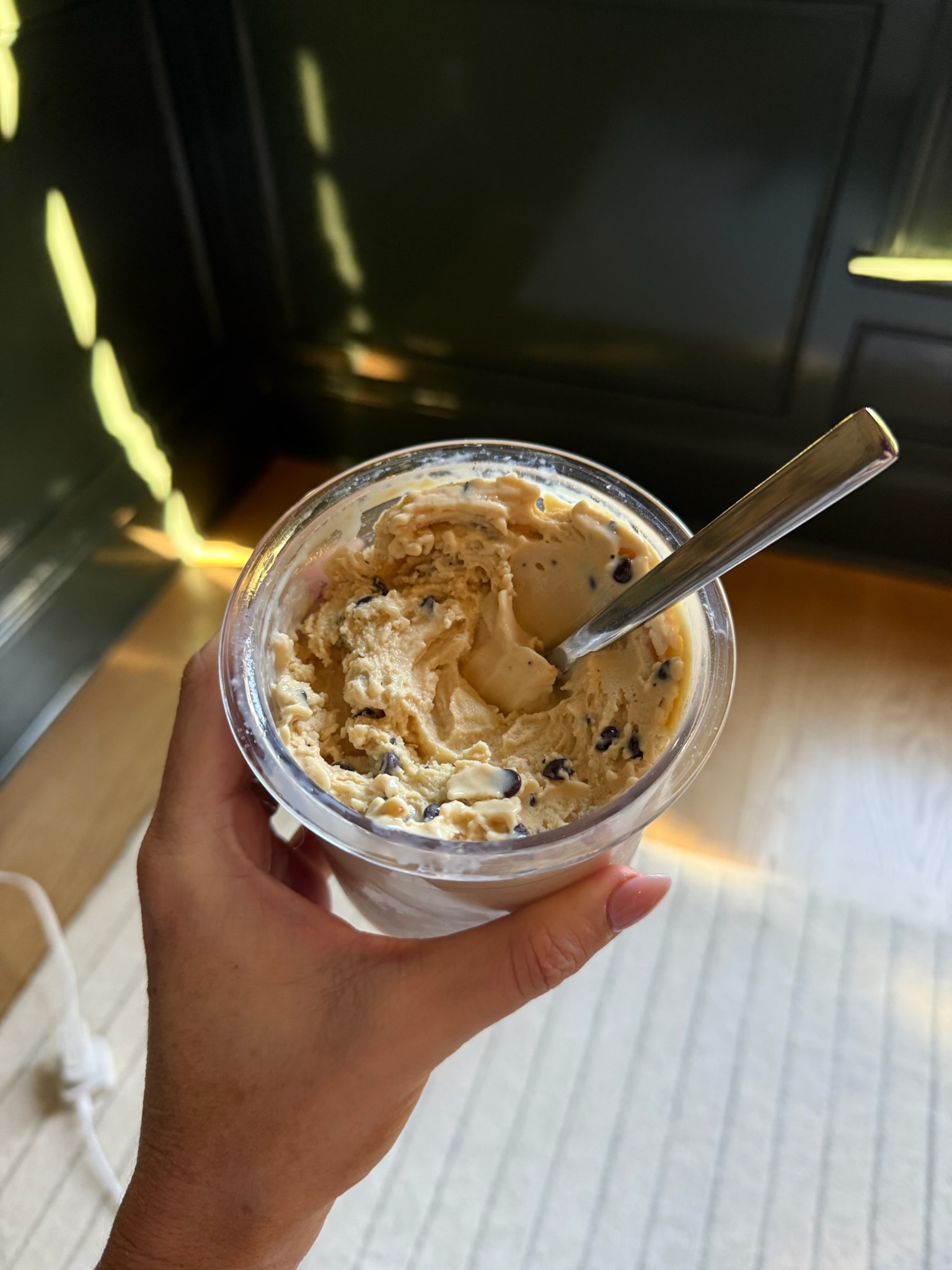 Julia's Chocolate Chip Protein Ice Cream in the Ninja CREAMi