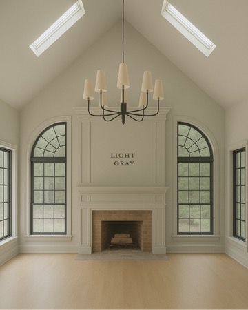 Farrow & Ball Light Gray mock-up