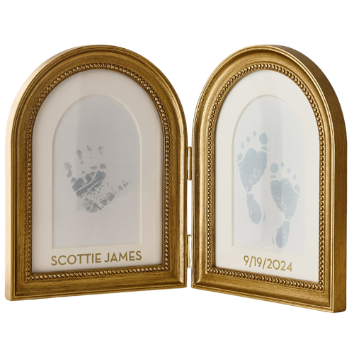 Pottery Barn Kids Chris Loves Julia Hand and Footprint Frame