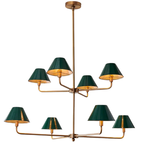 Chris Loves Julia Edie Two-Tier Chandelier - 8 Light Shades of Light