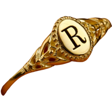 Etsy (US) Pinky Inital Rings for Women • Personalized 14K Gold signet