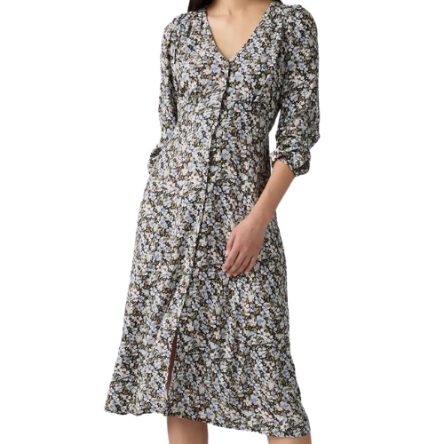 Levi's US Sarina Long Sleeve Midi Dress