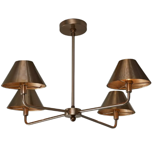 Chris Loves Julia Edie Chandelier - 4 Light Shades of Light