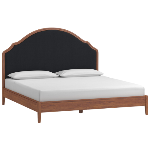 Rejuvenation Camille Upholstered Bed black
