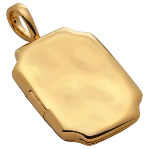 Monica Vinader Signature Locket Gold
