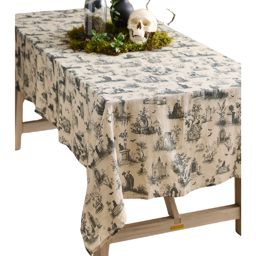 Anthropologie (US) Halloween Toile Linen Tablecloth
