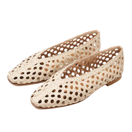 Margaux The Woven Paz - Ecru Leathe