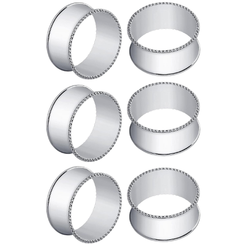 Amazon Beaded Silver Napkin Rings