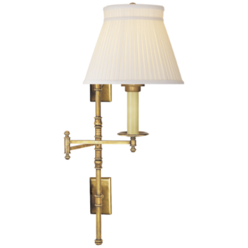 Visual Comfort Dorchester Double Backplate Swing Arm lighting