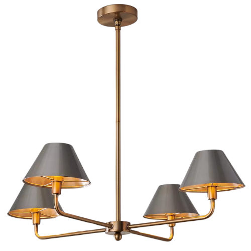 Chris Loves Julia Edie Chandelier - 4 Light Shades of Light