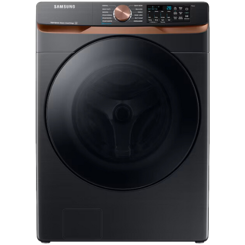 Lowe's Samsung 5-cu ft High Efficiency Stackable Steam Cycle Smart Front-Load Washer (Brushed Black Copper) ENERGY STAR