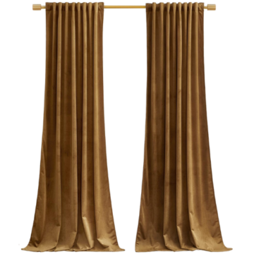 StangH Gold Velvet Curtains Amazon