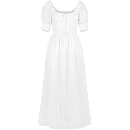 Hill House Home US The Madeline Nap Dress - White Broderie Voile