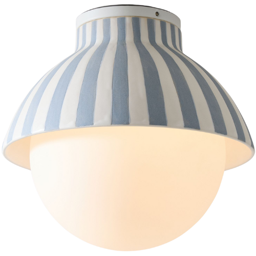 West Elm x PBK Striped Ceramic Flushmount