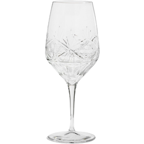 Pottery Barn (US) Antique Cut Wine Stem Glasses - Set of 4