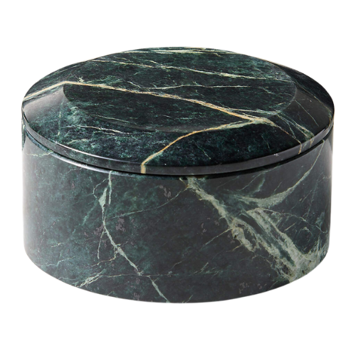 Emil Modern Round Green Spider Marble Box + Reviews