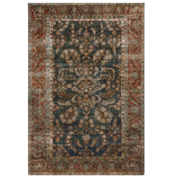 Chris Loves Julia x Loloi Jules Ocean / Spice Area Rug