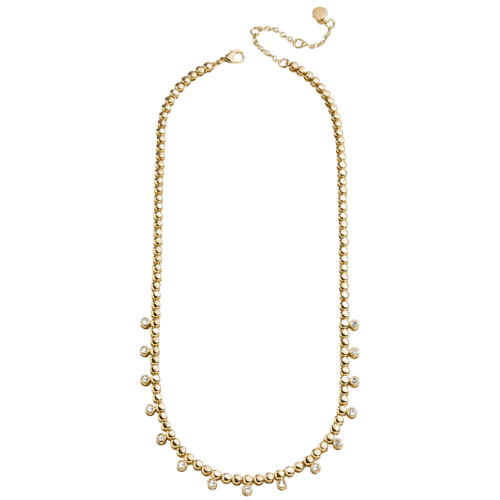 BaubleBar (US) Joelle Pisa Beaded Necklace – Circle Bezel