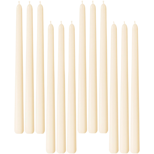 White Dripless Taper Candles