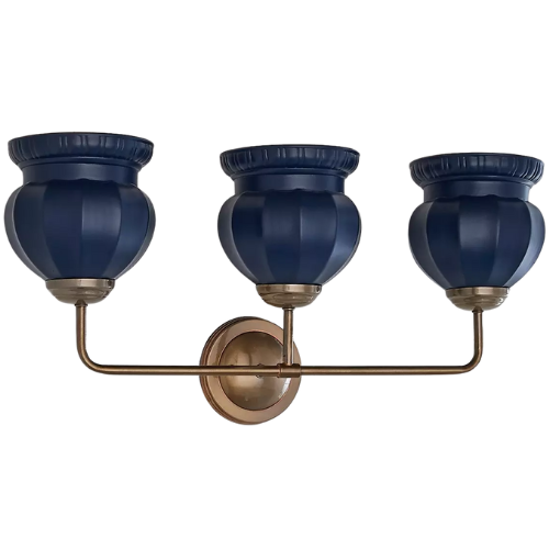 Chris Loves Julia Marlo Vanity Light - 3 Light - Ceramic