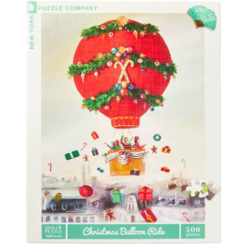 Anthropologie New York Puzzle Company Christmas Balloon Ride Jigsaw Puzzle