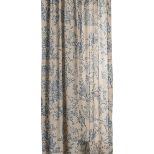 Amazon Blue Toile Curtain Panels