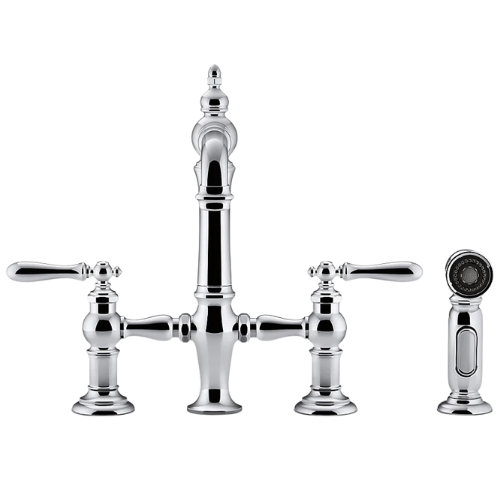 Artifacts® Bridge Faucet with Side Spray