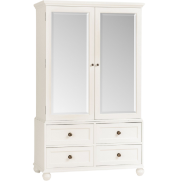Pottery Barn Kids Chris Loves Julia Wardrobe white