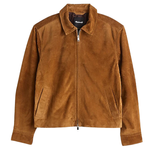 Madewell Suede Zip-Front Jacket