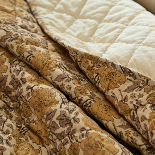 Rejuvenation Poppy Handstitched Quilt & Shams