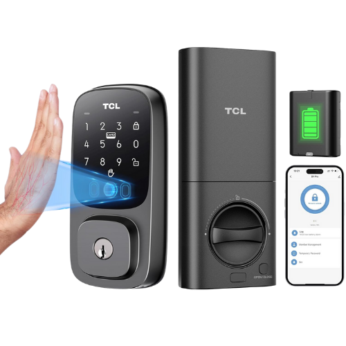 Amazon (US) TCL D1 Pro Palm Vein Smart Lock, Keyless Entry Door Lock