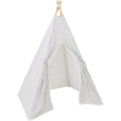 Maisonette Elijah Play Tent, Black/White Stripes