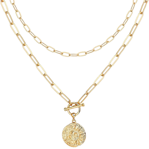 Amazon PAVOI 14K Gold Plated Layering Necklaces