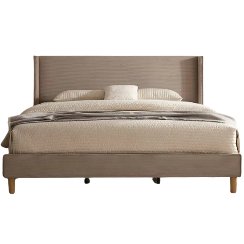 Wayfair North America Ebern Designs Luxury Corduroy Upholstered Bed