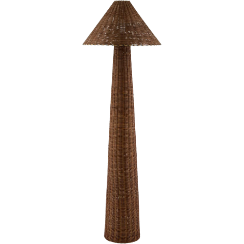 Wayfair Claudearl Floor Lamp rattan wicker