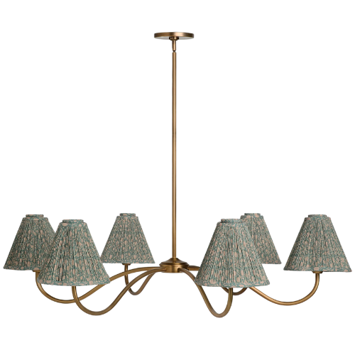 Lulu and Georgia Jordan Chandelier pleated fabric shades