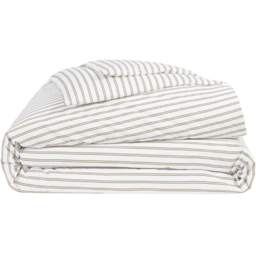 Brooklinen Luxe Sateen Duvet Cover striped