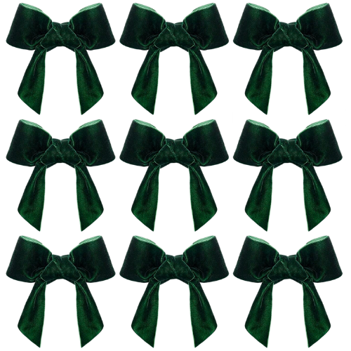 Amazon Christmas Napkin Rings, Green Bow Napkin Holder Rings, Chic Velvet Napkin Buckle for Holiday Birthday Party Anniversary Dinner Wedding Dining Table Decoration (Set of 6)