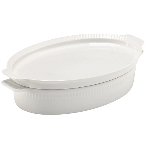 Walmart (US) Better Homes & Gardens, Lidded Oval Baker, White