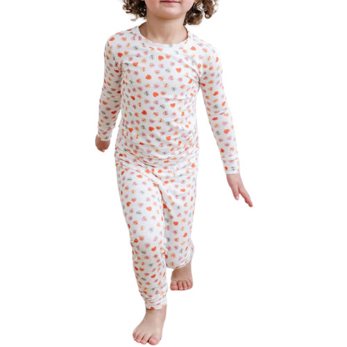 Plain Jane PJ Set in Mini Conversation Hearts pajamas