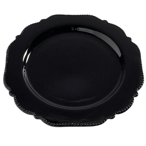 Black Dinner Plates, Set of Four | Grandin Road