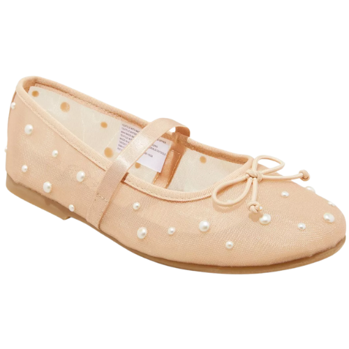 Target Kids' Fleur Mesh Pearl Ballet Flats