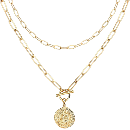 Amazon PAVOI 14K Gold Plated Layering Necklaces